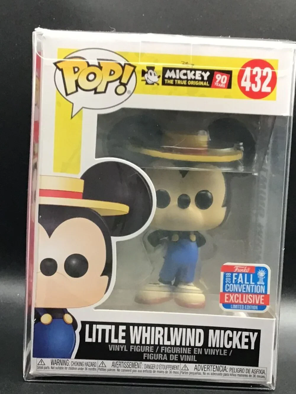 Funko Pop Disney 90 Little Whirlwind Mickey Mouse #432 Fall Convention Exclusive